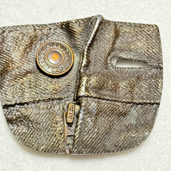 VIntage Bergamot Brass Works 1974 Levi's Jeans Bronze Belt Buckle Collectible - Picture 8 of 16